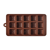 Moule à chocolat carré en silicone de haute qualité, sans BPA, écologique, outils de pâtisserie, compatible four/lave-vaisselle