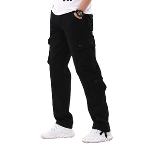 Pantalon cargo en coton pour homme, coupe droite, multi-poches, décontracté, pour le printemps et l'automne - Product Image 5