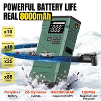 Démarreur portable 14,8 V 2000 mAh*4 800 A haute puissance, charge rapide, batterie externe pour voiture, pompe à air, pneus d'urgence, motos, ballons