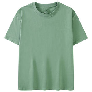 Фабричная 250, Gsm, печать логотипа на заказ, футболка с открытыми плечами, негабаритные хлопковые футболки высокого качества, изготовленная на заказ фабрика - Product Image 3