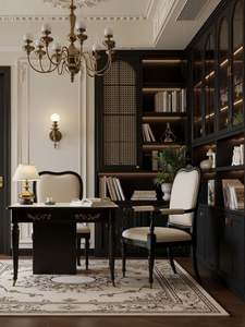 Armario de Madera Maciza de Nogal Negro Estilo Vintage Sabi, Estante para Zapatos de Madera con Acabado de Pintura Horneada para Personalización de Toda la Casa - Product Image 2