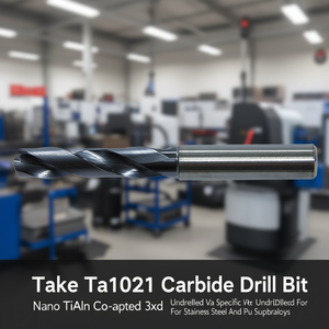 Ttake Ta1021 Carbide Drill Bit Nano TiAln Coated 3Xd Undrilled Va Specific For Stainless Steel And Pu Superalloys - Product Image 3