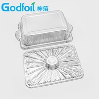 Pot en aluminium rond carré de 8 pouces de qualité supérieure, 39 oz, plat à gratin profond, contenants à soupe jetables avec couvercles en aluminium assortis