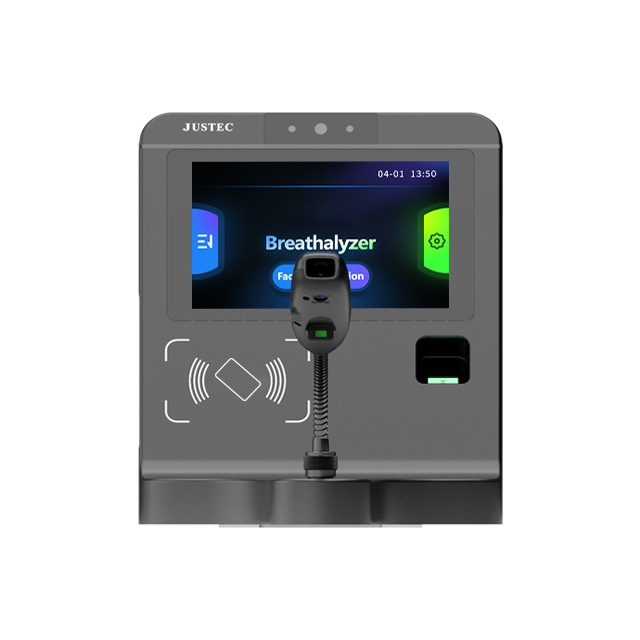 Newest Workplace Pre-Employment Alcohol Tester with Touch Screen Fingerprint Face Recognition Includes ID Card for Secure Access