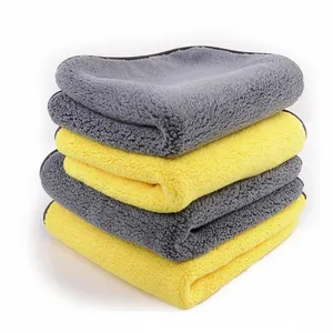 批发超细纤维毛巾制造商毛巾布汽车清洁干燥毛巾
