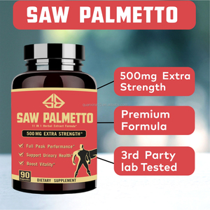 Capsules de Saw Palmetto OEM, Ashwagandha, Thé Vert, Soutien de la Prostate, Énergie, Santé Digestive, 60 Comprimés - Product Image 2