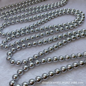 Ciondoli di <span class=keywords><strong>perle</strong></span> 616 grigio perfetto fili di <span class=keywords><strong>perle</strong></span> fatte a mano collana di <span class=keywords><strong>perle</strong></span> accessori all'ingrosso - Product Image 5