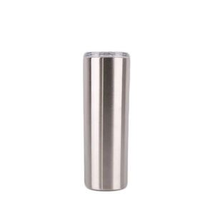Gobelet droit à double paroi en acier inoxydable 304 de 20 oz avec logo personnalisé, pour le bureau et la maison, avec couvercle - Product Image 3