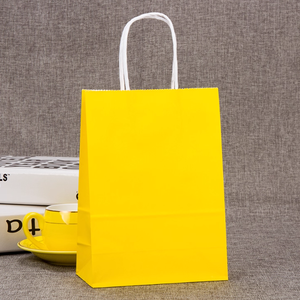 Bolsas de Papel Kraft Reciclables Promocionales con Logotipo Impreso Personalizado, con Asas de Mano para Restaurante/Comida para Llevar - Product Image 4