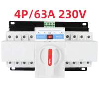 Mulang MLQ2-4P/63 2P Manual & Otomatis 400V 50Hz Smart ATS Saklar Transfer Otomatis Kembali Sendiri IP6X/IPX2 63/125A