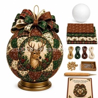 Kit de décoration de Noël tendance et populaire, nouveau modèle 2, ornements patchwork mignons à faire soi-même, autres matériaux, fabriqué en Chine