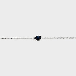 CHIANNA Bracelets <span class=keywords><strong>en</strong></span> <span class=keywords><strong>or</strong></span> <span class=keywords><strong>18</strong></span> <span class=keywords><strong>carats</strong></span> avec saphir bleu pour femmes, <span class=keywords><strong>bijoux</strong></span> tendance, bracelet à breloques <span class=keywords><strong>en</strong></span> argent 925, bracelet élégant et minimaliste - Product Image 5