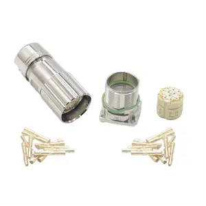 Quality Crimp M23 12 Pin Male Socket Female Plug Connector Supplier Plug Electronic Connector