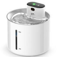 Distributeur d'eau intelligent pour animaux de compagnie, en acier inoxydable, élégant, étanche, à circulation automatique, pour chats et chiens, multi-prises