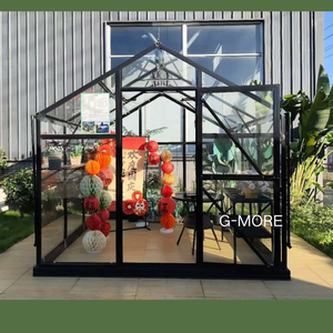 Serre professionnelle en aluminium et verre pour la culture de plantes en extérieur, jardin, pépinière, serre de jardinage à vendre - Product Image 2