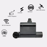 Cámara para Coche Delantera y Trasera con Versión Nocturna HD 1080P, Compatible con Aplicaciones Android e iOS, AGPS, 1 Año de Garantía, 4G LTE, WiFi, Función ADAS