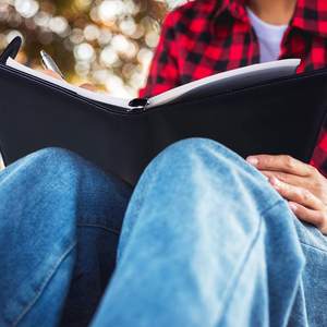 Étiqueteur LABON A5 en cuir PU à 6 anneaux, pour ordinateur portable, planificateur <span class=keywords><strong>personnel</strong></span>, avec boucle magnétique - Product Image 6