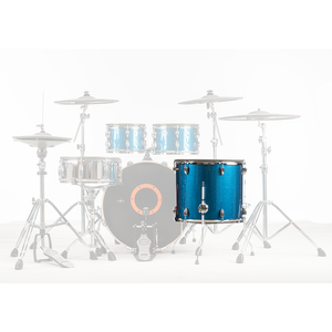 <span class=keywords><strong>Batterie</strong></span> électronique sans fil professionnelle UNLOCK CGL-TWO-GR Blue Pro de qualité studio avec peaux de caoutchouc en maille double couche et tambourin de luxe en peau de mouton - Product Image 6