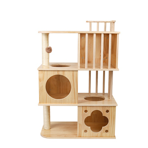 Umweltfreundlicher Moderner Holz-Katzenbaum mit Kratzfunktion von Chinesischem Hersteller - Product Image 3
