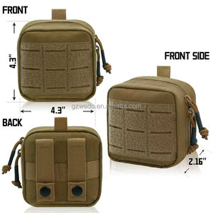 1000D ไนลอนกระเป๋าขนาดเล็กแบบยุทธวิธีพร้อมซิปสองทางสำหรับเสื้อกั๊กเข็มขัดและแคมป์ปิ้งกลางแจ้งเดินป่าใช้ในชีวิตประจำวัน - Product Image 6