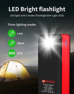 Banque d'énergie solaire de grande capacité de 50,000 Mah du fabricant avec lumière LED haute puissance Logo <span class=keywords><strong>personnalisable</strong></span> - Product Image 5
