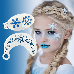 Pochoirs Corporels Temporaires Réversibles pour Tatouages à Paillettes, Maquillage de Fête d'Halloween - Product Image 2