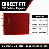 Radiateur de refroidissement CNC haute performance pour BMW F8X M3 M4 M2C S55, échangeur de chaleur, logo personnalisé, service ODM