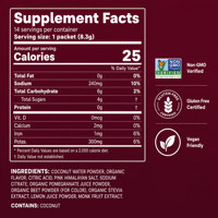 Qbioflex Factory Direct Electrolytes Mix Powder Plant Based with Vitamin D,Calcium,Iron Hydration Supplement for Adult