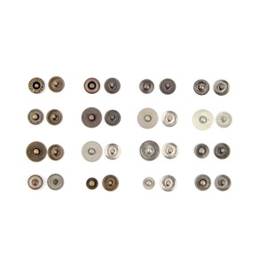 Custom Logo Rivets 9.5mm/11mm/11.5mm/12mm/12.5mm/13mm/14mm Custom Denim Flatback Close-End Jeans Button Rivets <b>Brass</b> Rivet - Product Image 2
