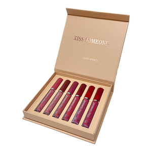 Nouveau Set de 6 Gloss à Lèvres Mat Hydratant Repulpant, <span class=keywords><strong>Maquillage</strong></span> Imperméable, Teinte Sexy pour les Lèvres - Product Image 3