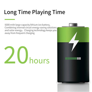 Tần Số Thấp Năng Lượng Mặt Trời Loa Không Dây Năng Lượng Mặt Trời Loa Cắm Trại Ánh Sáng Loa Không Dây Thích Hợp Cho Câu Cá Bơi Và Phòng Tắm - Product Image 5