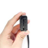 Cable Adaptador de Diagnóstico Honda de 3 Pines a OBD2 de 16 Pines para Herramienta de Diagnóstico de Motocicletas Honda, Escáner OBD2 para Motocicletas J1962 de 16 Pines