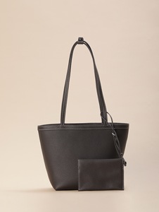 Nouveaux sacs fourre-tout décontractés en cuir de vachette marron à imprimé litchi pour femmes, sacs à main grande capacité en cuir véritable pour femmes, sacs à bandoulière pour femmes - Product Image 1