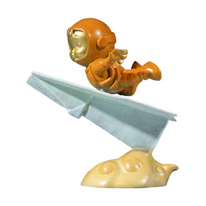 Adorno de Latón con Diseño de Hada Voladora, Forma Irregular, Estilo Contemporáneo, para Sala de Estar, Regalo de Cumpleaños, de Copper Art Workshop - Product Image 1