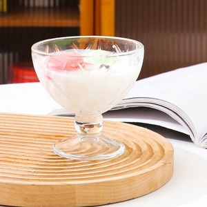 Wholesale Restaurant bar Clear <strong>Dessert</strong> <strong>Glass</strong> Flower-shaped <strong>Glass</strong> <strong>Bowl</strong> - Product Image 4