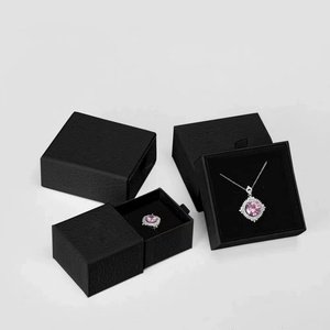 Caja y Bolsa de Embalaje de Joyería de Lujo Blanca y Negra al por Mayor, Caja para Pulseras, Collares y Pendientes con Logotipo Personalizado - Product Image 6