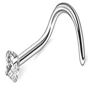Bijoux de piercing corporel hypoallergéniques de haute qualité, clou de nez en zircon pour femmes - Product Image 6