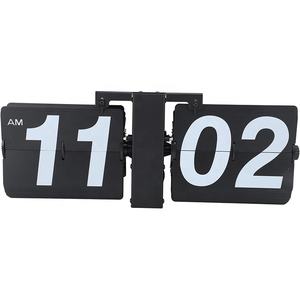 Horloge de bureau rétro à rabat Horloge moderne numérique mécanique automatique à rabat 12 heures Vintage Home Decor - Product Image 1