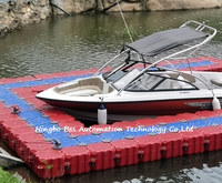 Plateforme flottante en plastique pour jet-ski, pont flottant aquatique, pour la construction de ponts flottants, les zones panoramiques et les parcs aquatiques