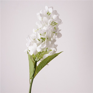 Flor de Hortensia Artificial Realista de Primera Calidad, Tallo de Hortensia de Seda con Tacto Suave 3D en Blanco, <span class=keywords><strong>Rosa</strong></span> y Morado para Accesorios de Fotografía - Product Image 3