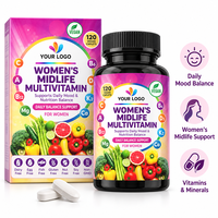 Comprimés multivitaminés pour femmes d'âge mûr, formules d'usine OEM ODM sous marque privée, vitamines, minéraux, nutrition quotidienne, complément alimentaire