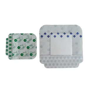 4x4 sterile adhesive pu transparent dressing film wound dressing pads