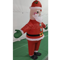 Père Noël gonflable de 6 pieds pour jardin, décoration extérieure de Noël pour adultes, personnage de dessin animé durable et imperméable