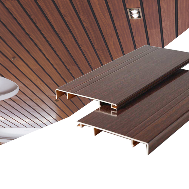 Factory Affordable Price Flexible Fireproof Aluminum Metal Wood Grain Composite Ceiling Panel for Hotel Lobby Decoration