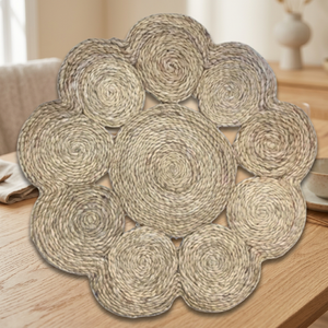2023 Eco Friendly 100% Jute Handmade Woven Anti-Slip Outdoor Picnic Doormat Natural Braided Rug Made in Bangladesh - Product Image 3