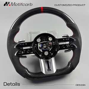 Volante Deportivo de Fibra de Carbono Personalizado para Mercedes-Benz AMG W205 W206 W213 W211 Clase C Clase E GLC CLE GT 300 2021-2026 - Product Image 3
