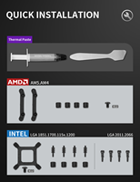 Enfriador de CPU AIO de 240 mm para PC de juegos, personalizado, todo en uno para computadoras de escritorio Intel y AMD, modelo E240TC