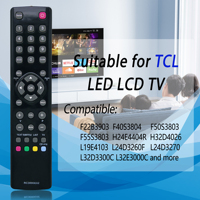 RC3000E02 Télécommande de remplacement pour Thomson pour TCL, Télécommande universelle pour TCL RC3000E02 LED LCD Smart HDTV TV