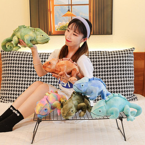 Jouet en peluche d'animal sauvage simulé de 60 cm, lézards, caméléons, reptiles de compagnie réalistes, jouet en peluche doux, lézards réalistes en peluche - Product Image 4