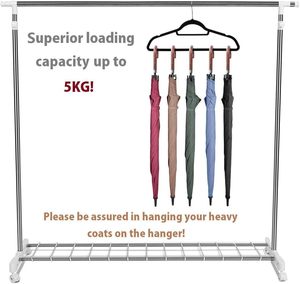 Velvet Non-Slip Hangers with Tie Bar Slim Suit Coat Hangers Single Tier Space Saving Wardrobe Clothing Organizer - Product Image 6